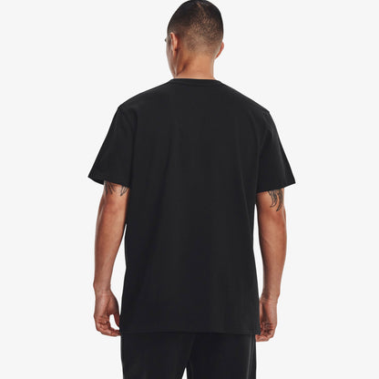 Under Armour Logo Nakışlı Heavyweight Siyah Kısa Kollu Erkek T?shirt