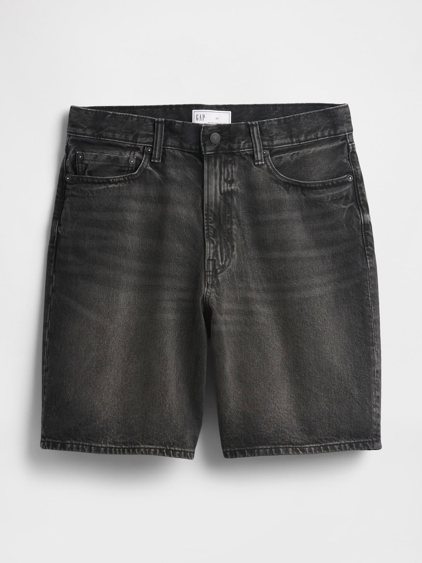 Siyah 10.5 Baggy Denim Şort
