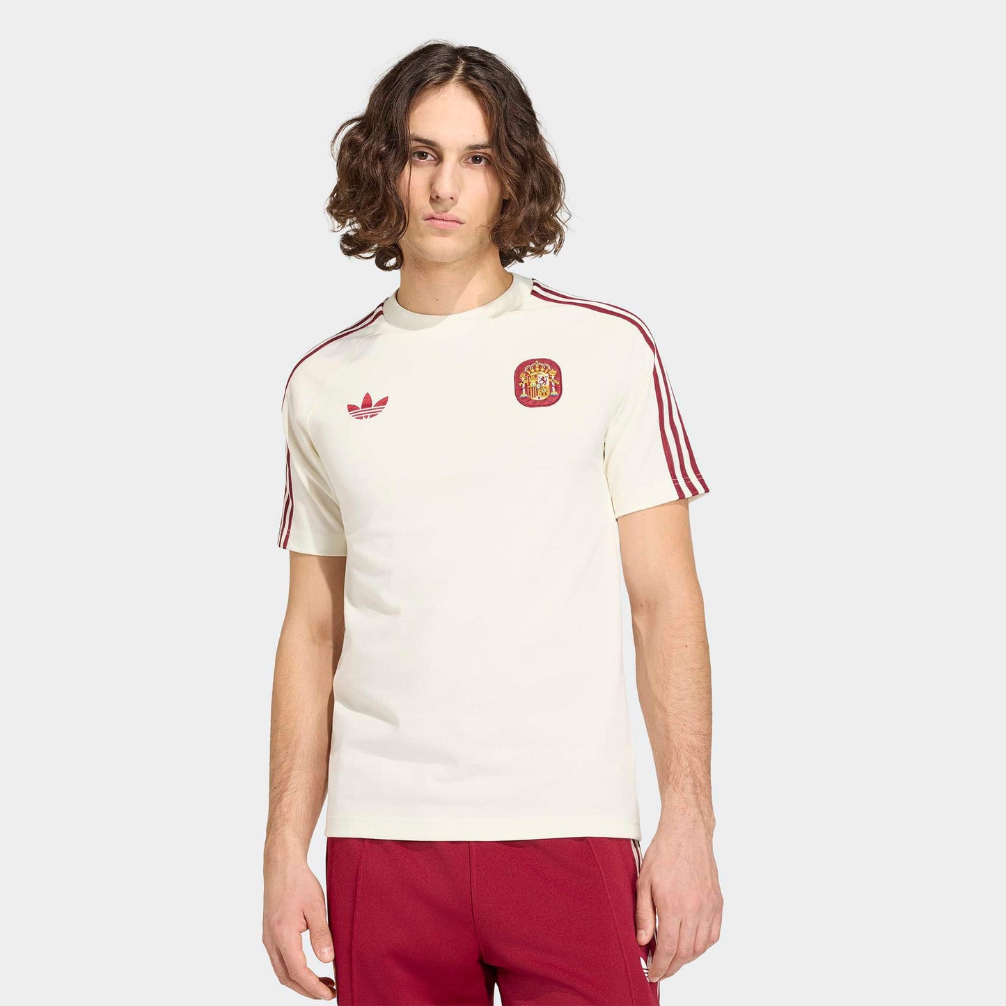 Adidas Ispanya Milli Takım Erkek Beyaz T-shirt