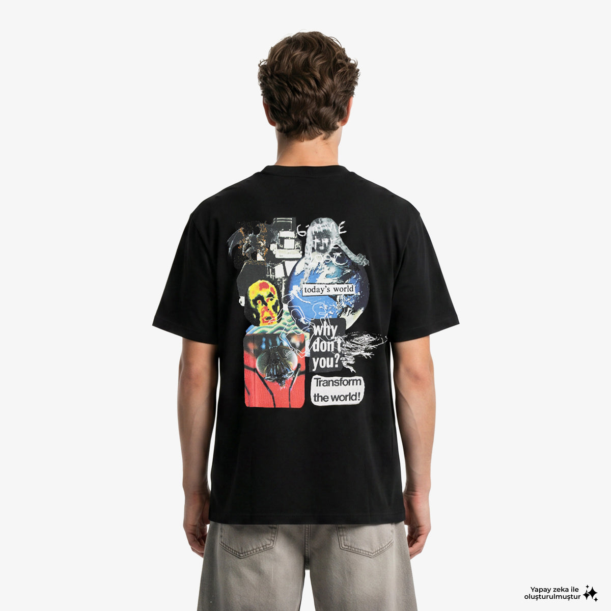 Huf Gimme The Loot Erkek Siyah T-shirt
