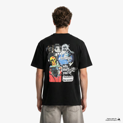 Huf Gimme The Loot Erkek Siyah T-shirt