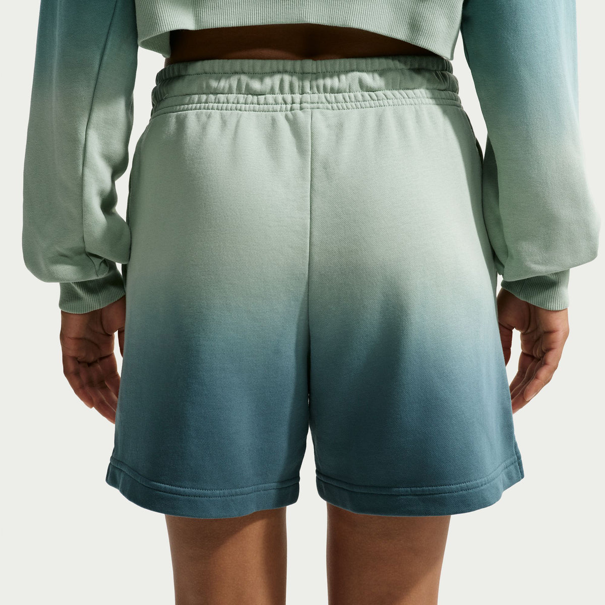 Nike Phoenix Fleece Kadın Gri Şort