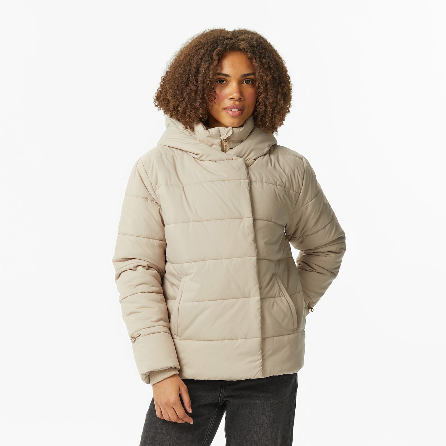 Nautica Kadın Bej Regular Fit Mont