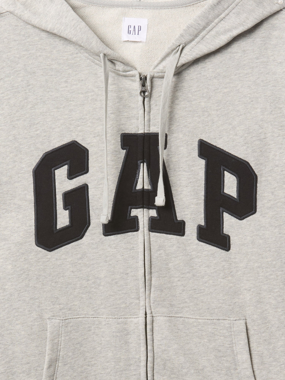 Lacivert Gap Logo Fermuarlı Fransız Havlu Kumaş Sweatshirt
