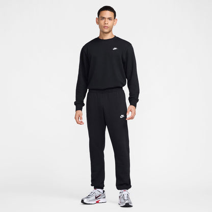 Nike Club Ft Crew Erkek Siyah T-shirt