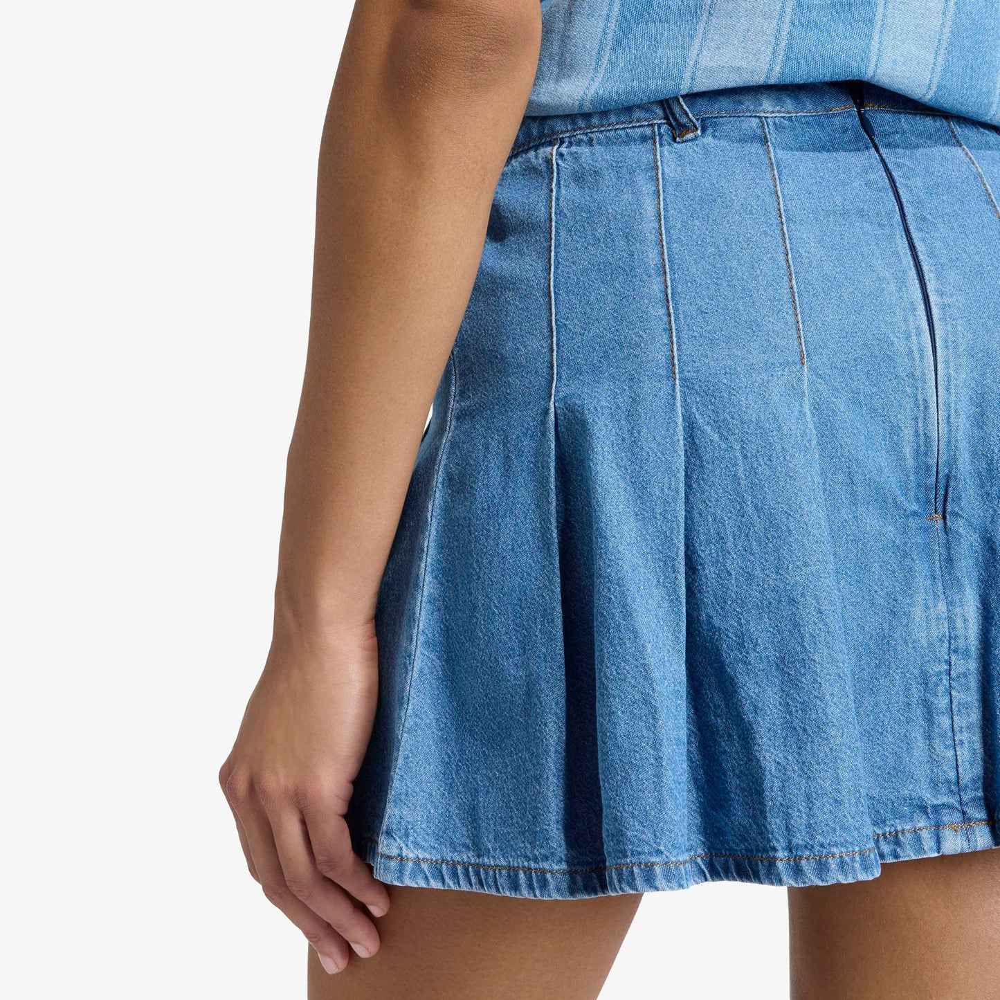 Adidas Denim Kadın Mavi Etek