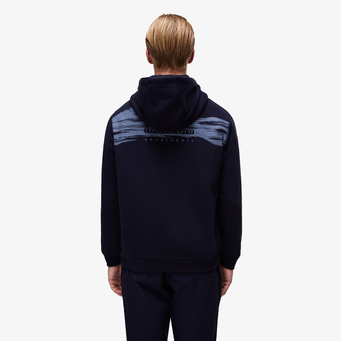 Napapijri B-back Graphic Erkek Mavi Sweatshirt