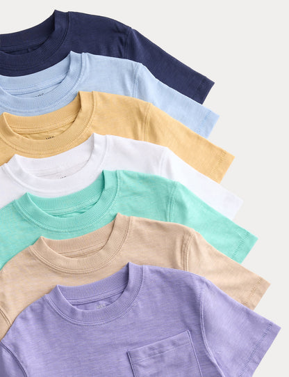 7'li Pamuklu T-shirt
