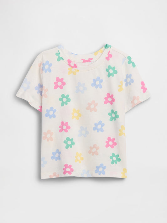 Beyaz Mix & Match Baskılı T-shirt