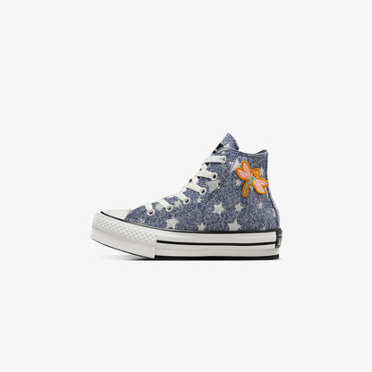 Converse Chuck Taylor All Star Eva Lift Çocuk Lacivert Platform Sneaker