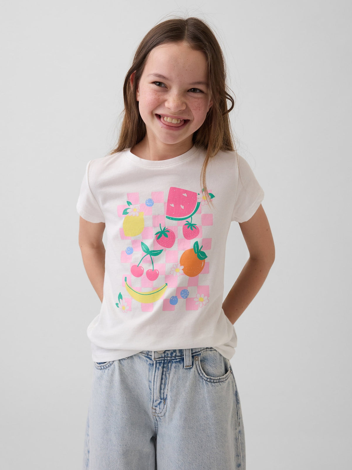 Beyaz Grafik Baskılı T-shirt (2’li)