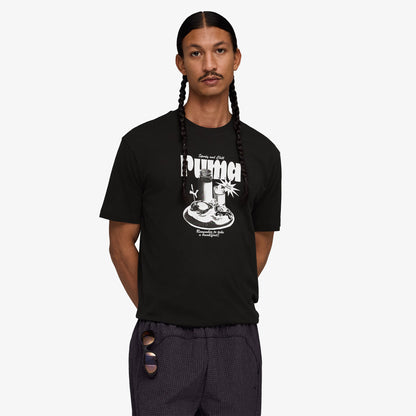 Puma Graphic Erkek Siyah T-shirt