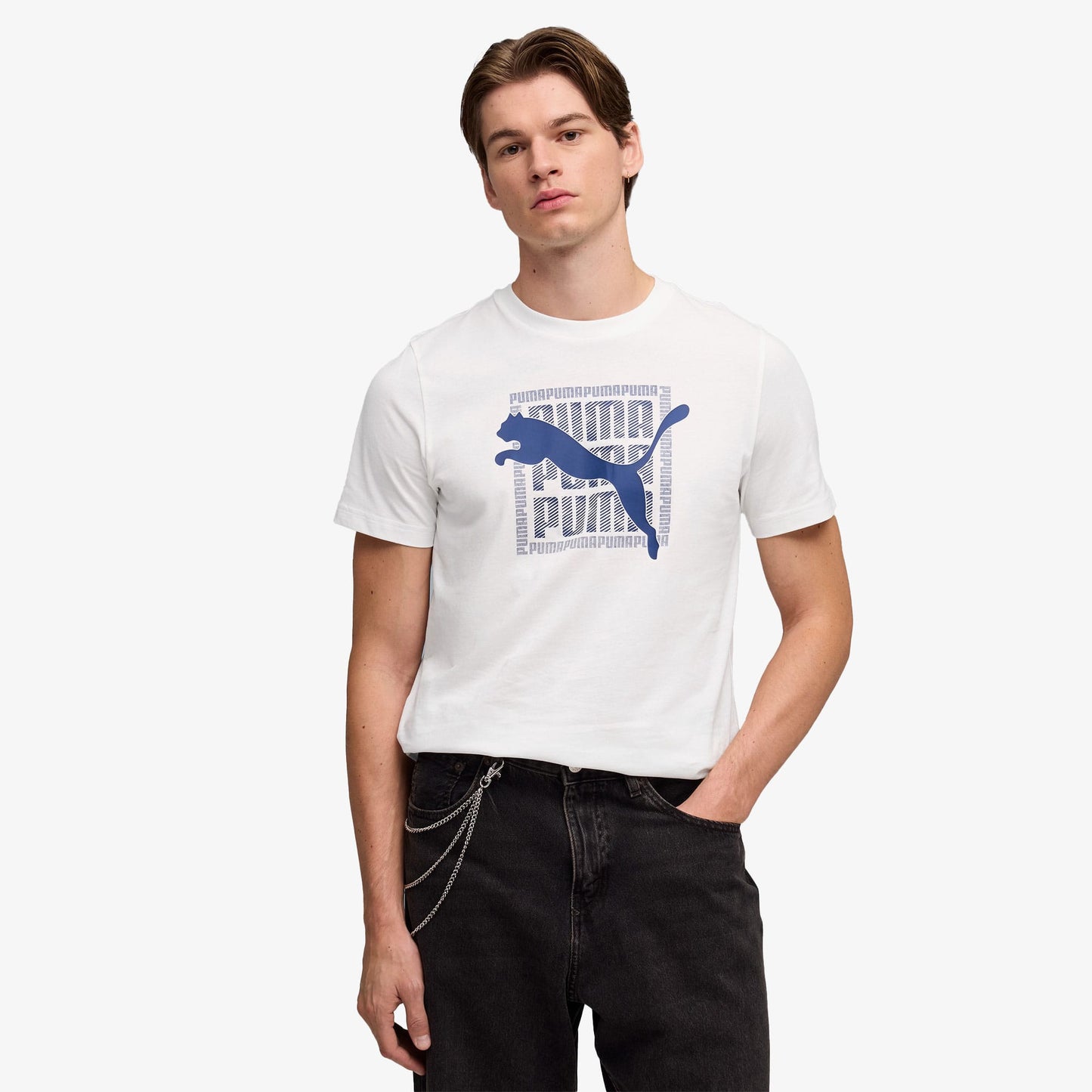 Puma Graphic Erkek Beyaz T-shirt