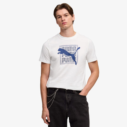 Puma Graphic Erkek Beyaz T-shirt