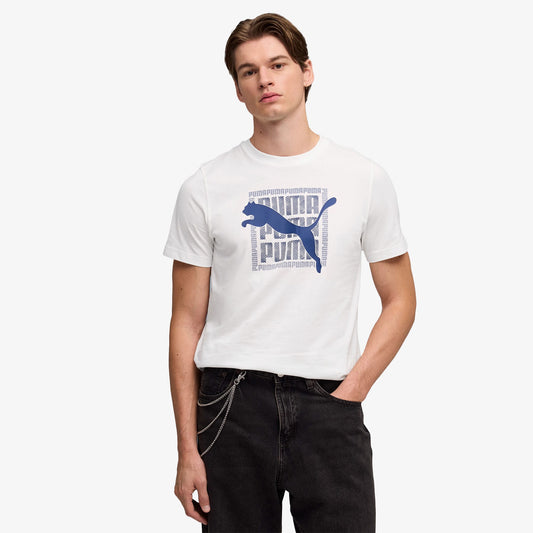 Puma Graphic Erkek Beyaz T-shirt