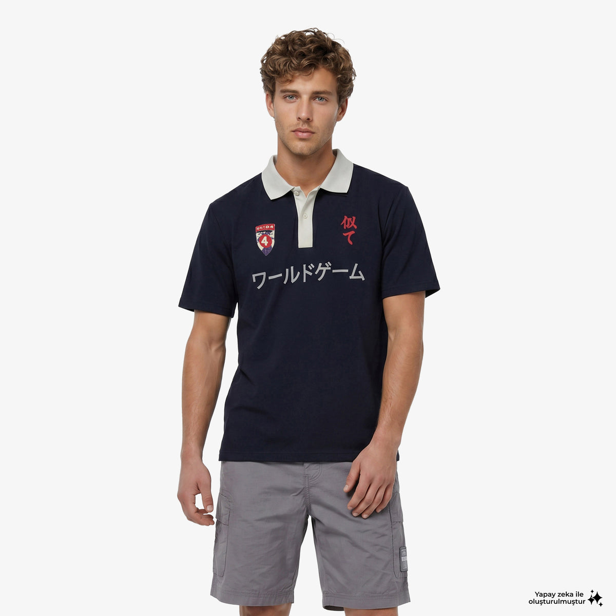 Unıted4 Regular Fit Erkek Mavi T-shirt