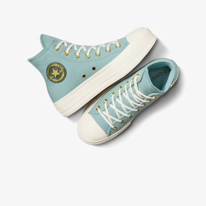 Converse Chuck Taylor All Star Lift Unisex Mavi Platform Sneaker