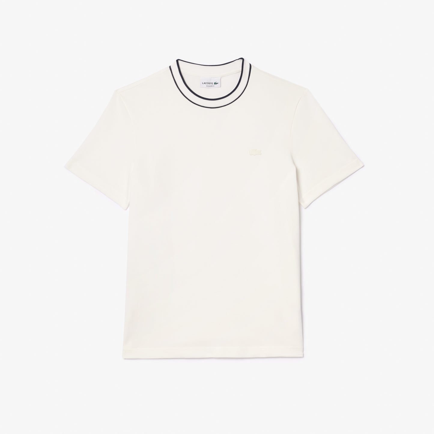Lacoste Erkek Regular Fit Bisiklet Yaka Beyaz T-shirt