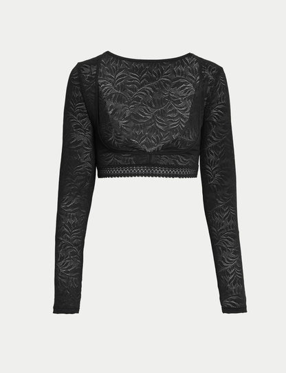 Flexifit™ Düşük Sıkılıkta Dantel Detaylı Bolero