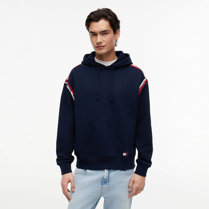 Tommy Hilfiger Relaxed Tape Erkek Lacivert Sweatshirt