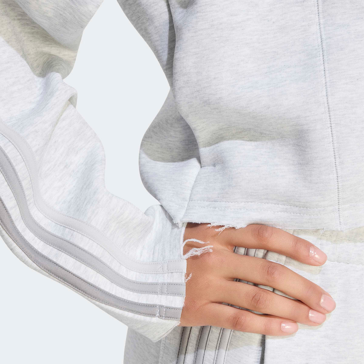 Adidas Superstar Track 2.0 C Hoody Kadın Gri Sweatshirt