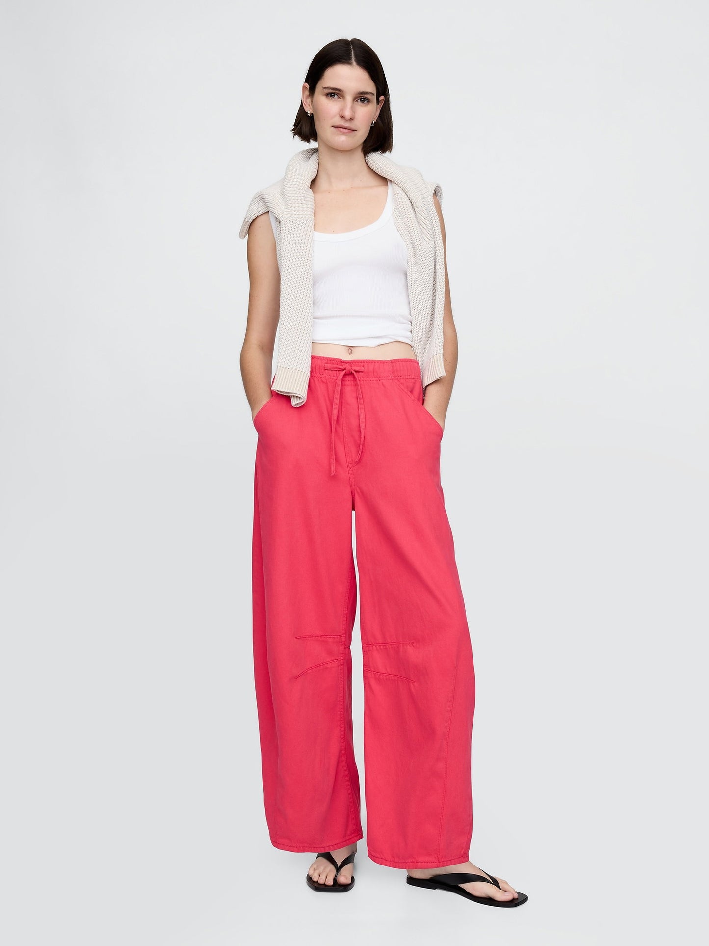 Pembe Mid Rise Ultrasoft Easy Horseshoe Jean Pantolon