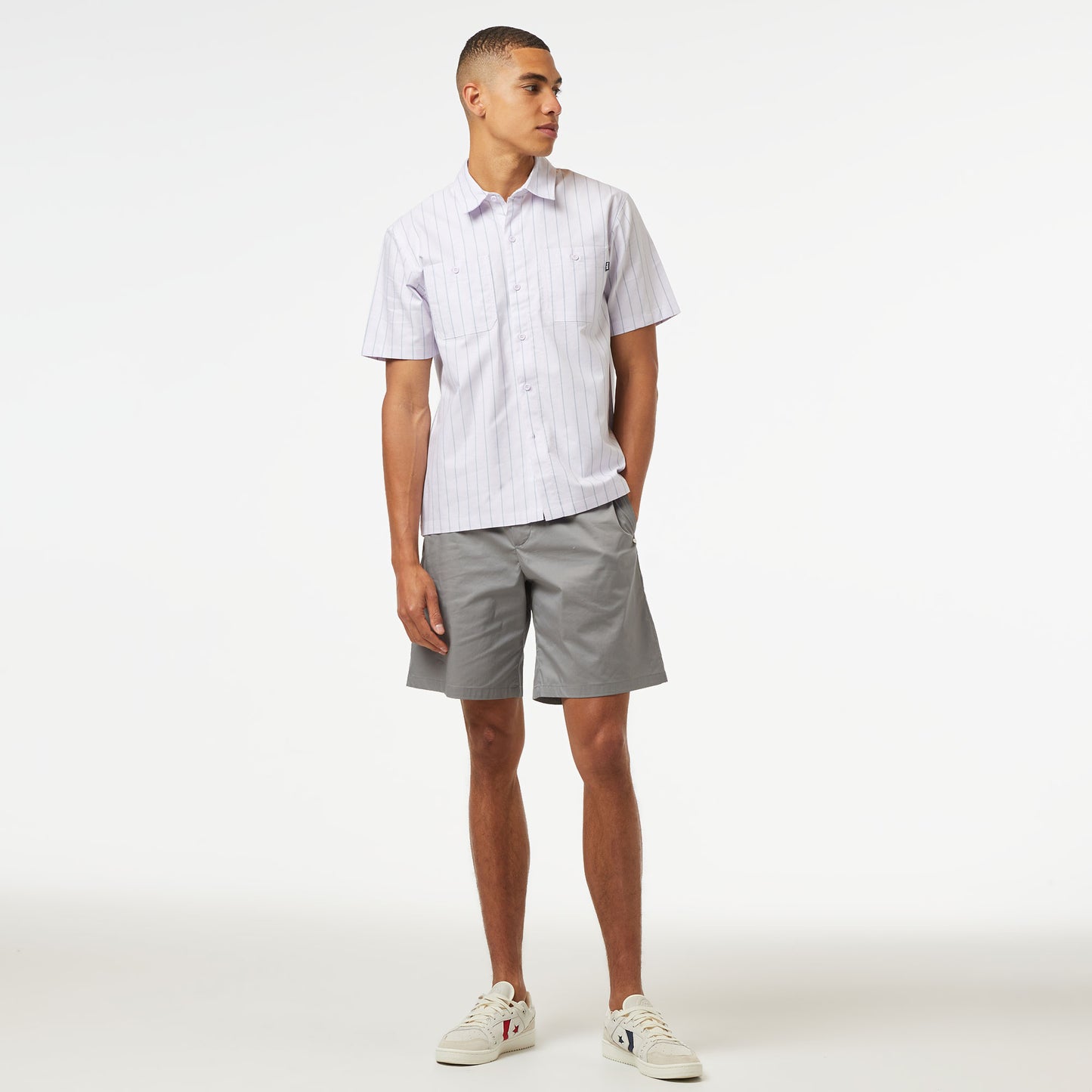 Huf Parker S/s Work Erkek Mor Gömlek