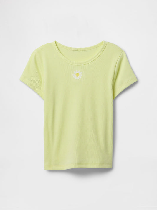 Sarı Desenli T-shirt