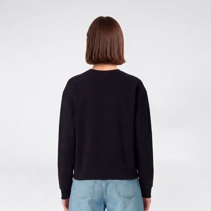 Champion Crewneck Regular Fit Kadın Siyah Sweatshirt