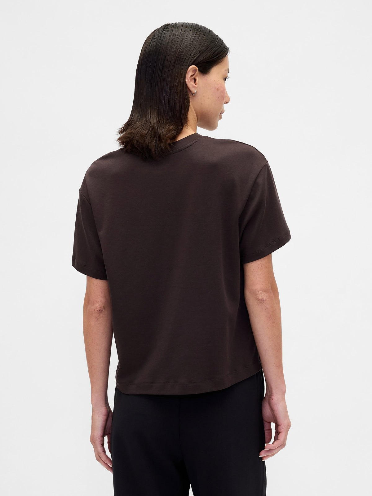 Lacivert Supima® Pamuk Relaxed T-shirt