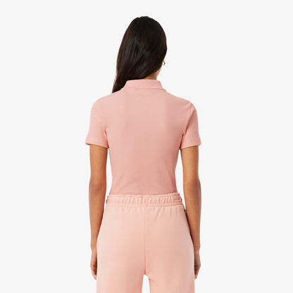 Lacoste Kadın Slim Fit Pembe Polo