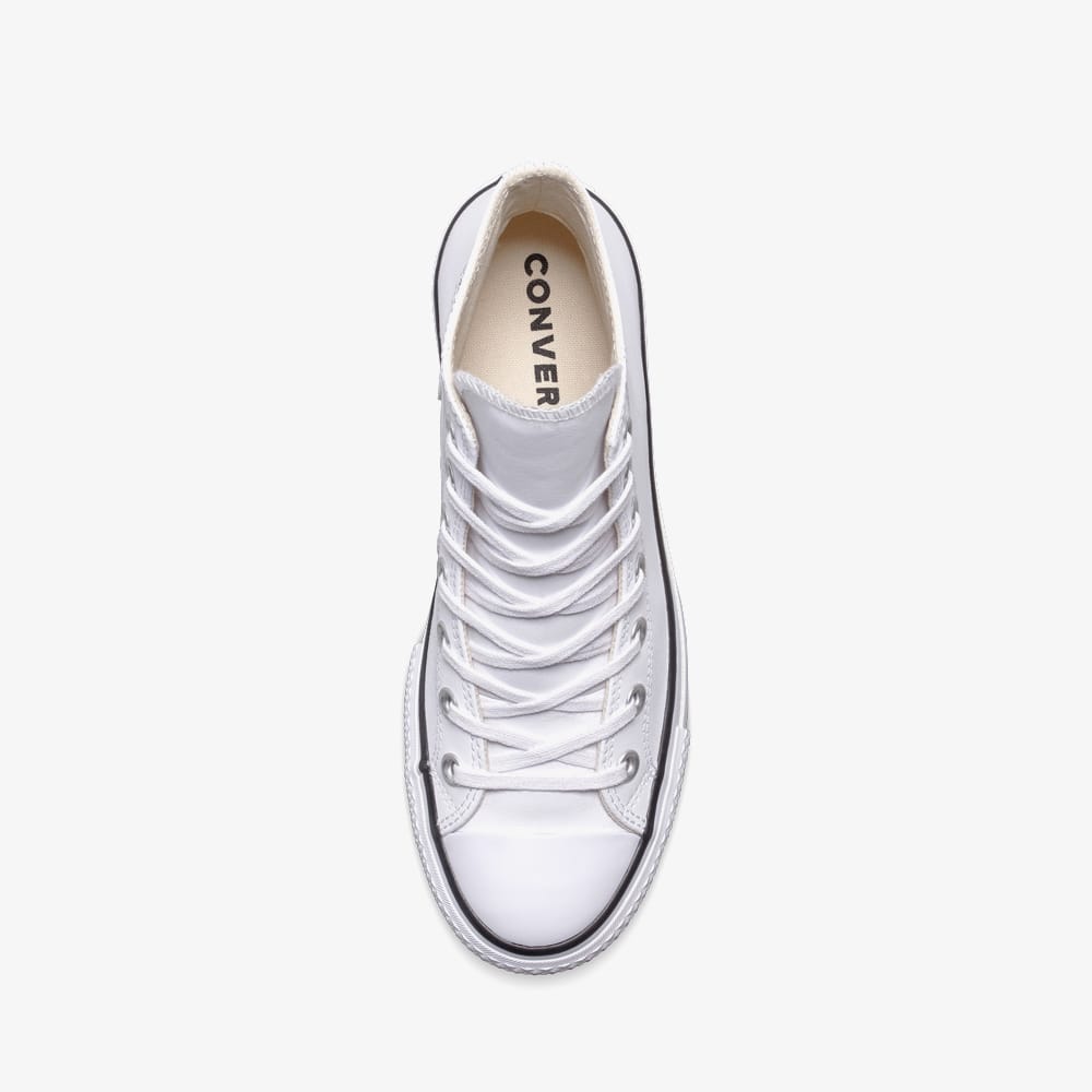 Converse Chuck Taylor All Star Lift Hi Deri Unisex Beyaz Sneaker