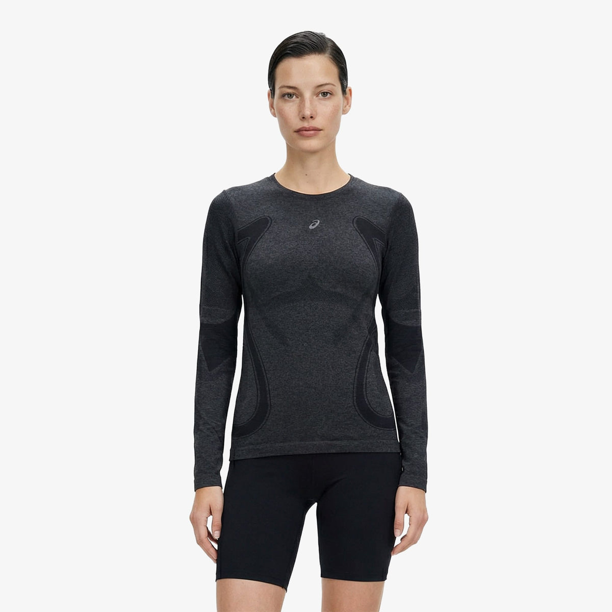 Asics Road Seamless Ls Top Kadın Siyah Koşu Sweatshirt