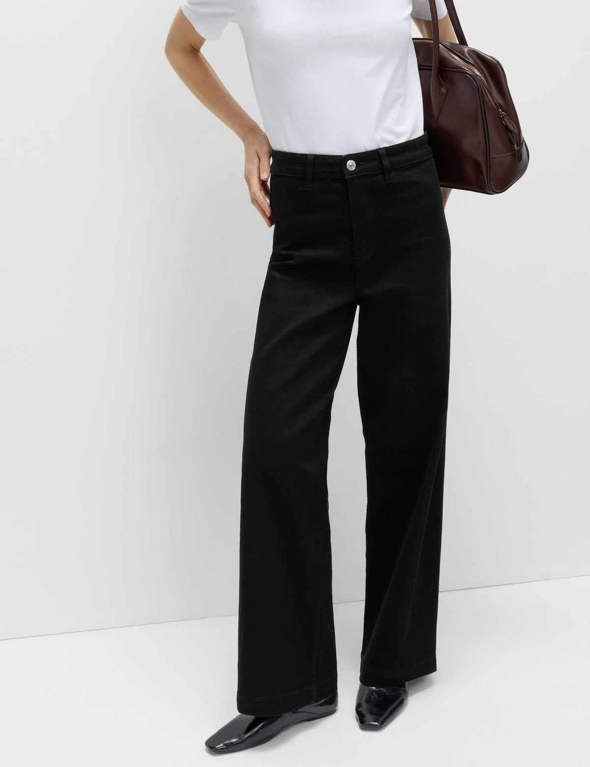 Yüksek Bel Wide Leg Grazer Jean
