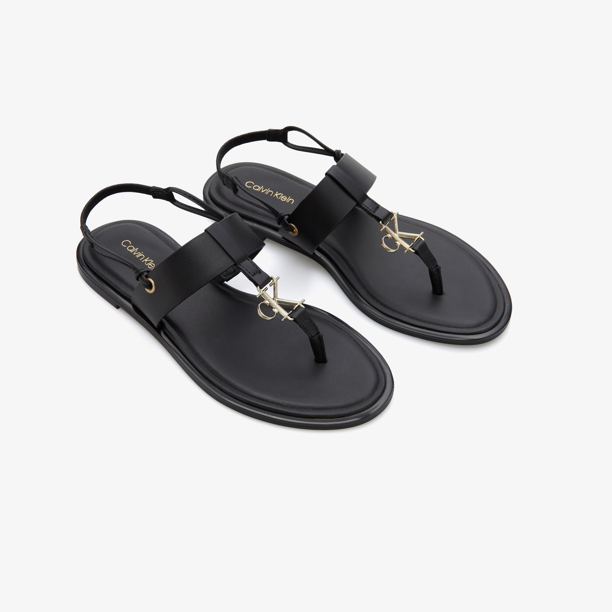 Calvin Klein Round Flat Kadın Siyah Sandalet