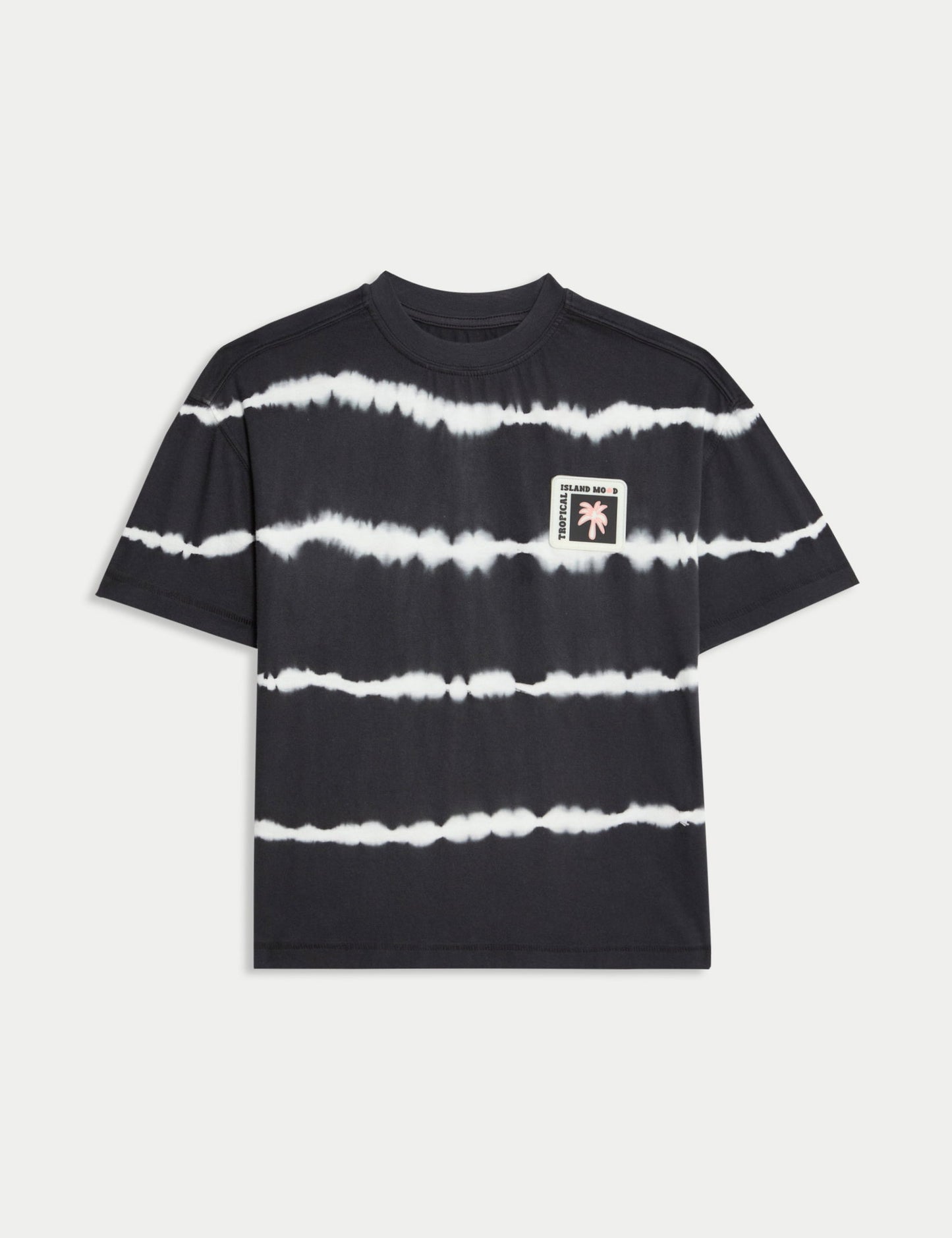 Saf Pamuklu Çizgili Batik T-shirt (2–16 Yaş)