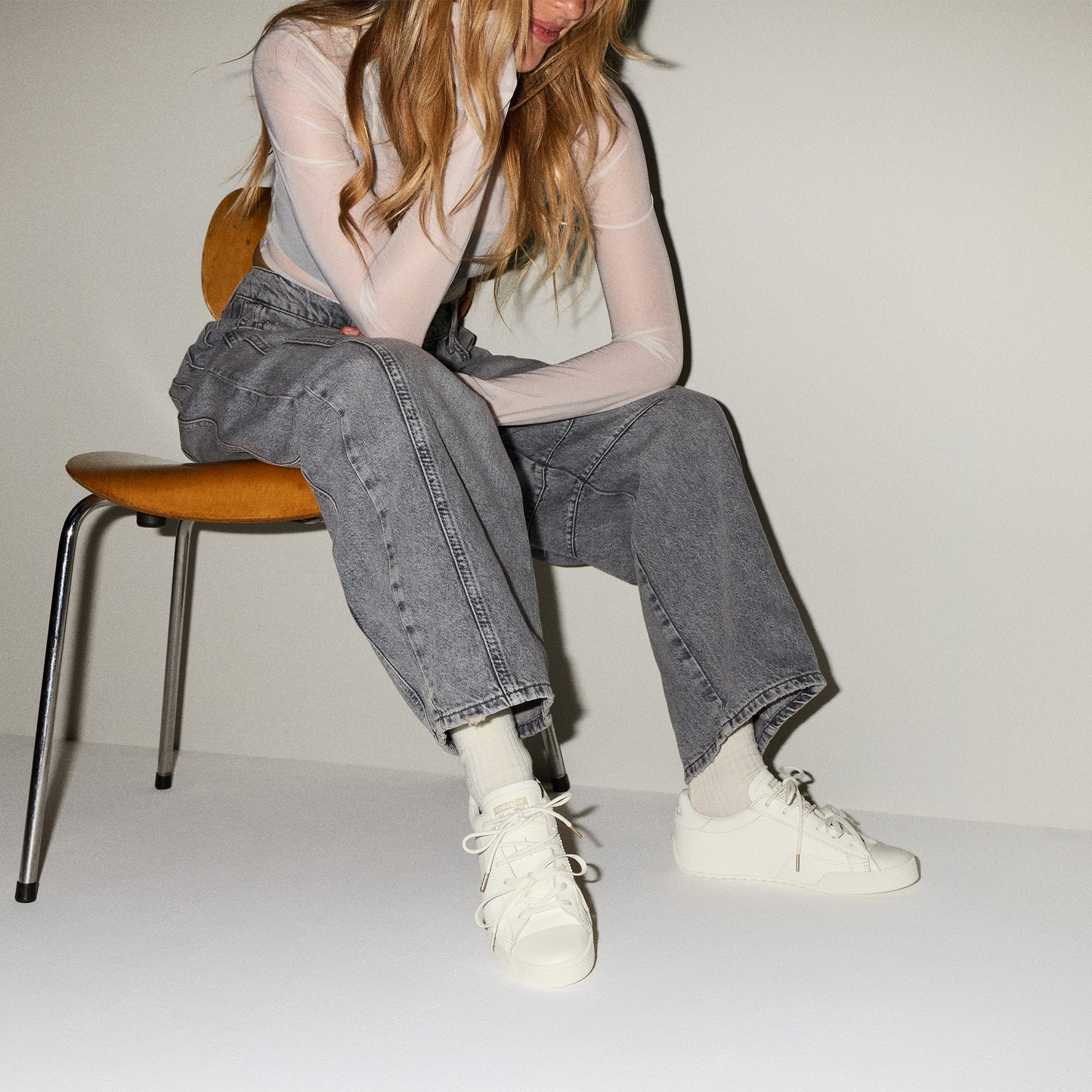 Converse Chuck Taylor Lo Kadın Krem Sneaker