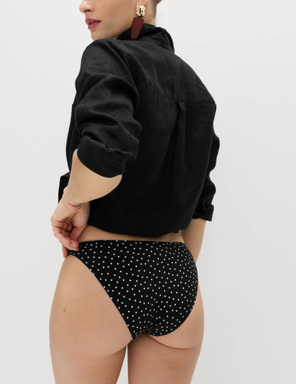 Puantiyeli Yüksek Bel Bikini Altı