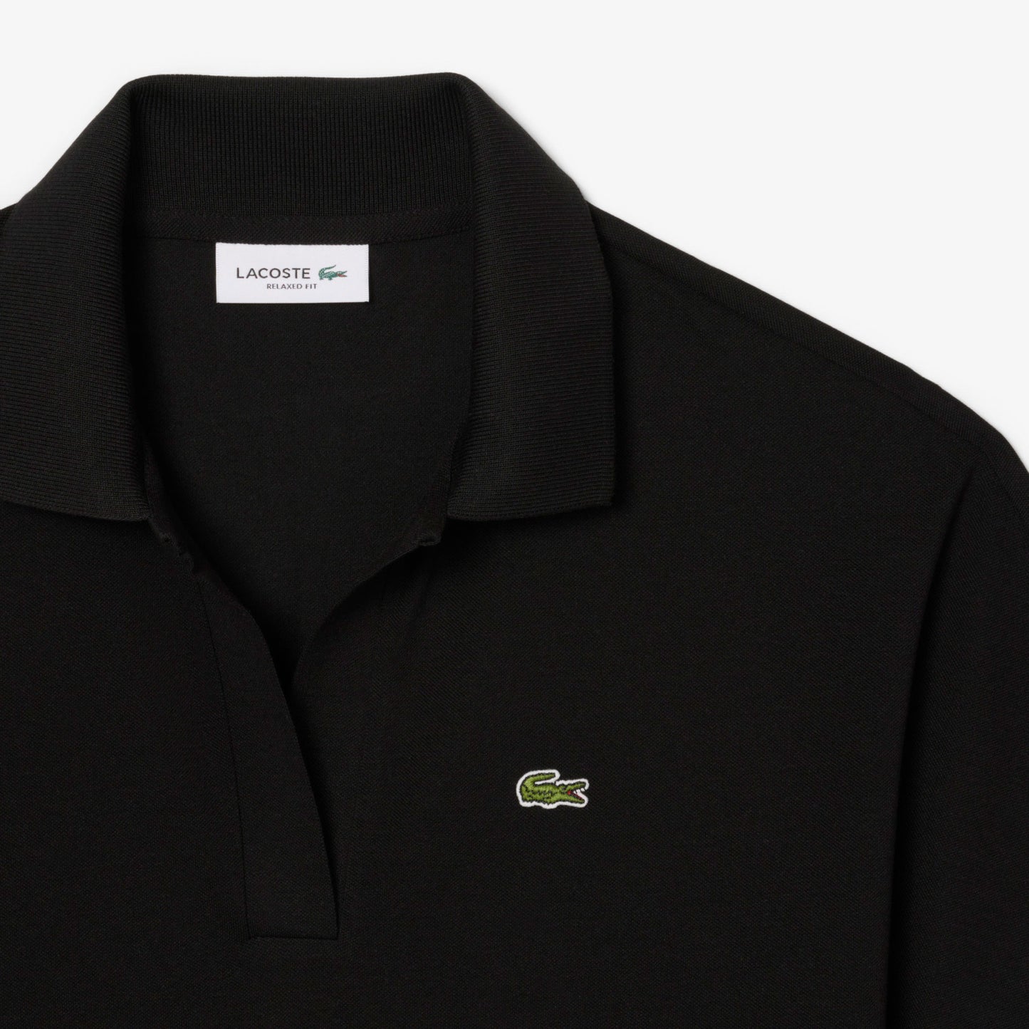 Lacoste Kadın Relaxed Fit Siyah Polo