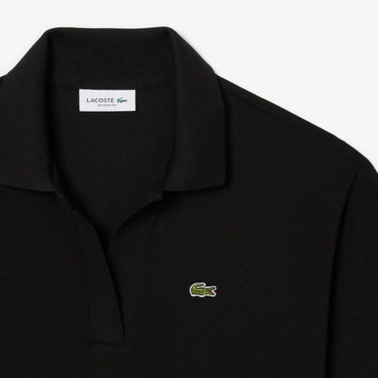 Lacoste Kadın Relaxed Fit Siyah Polo