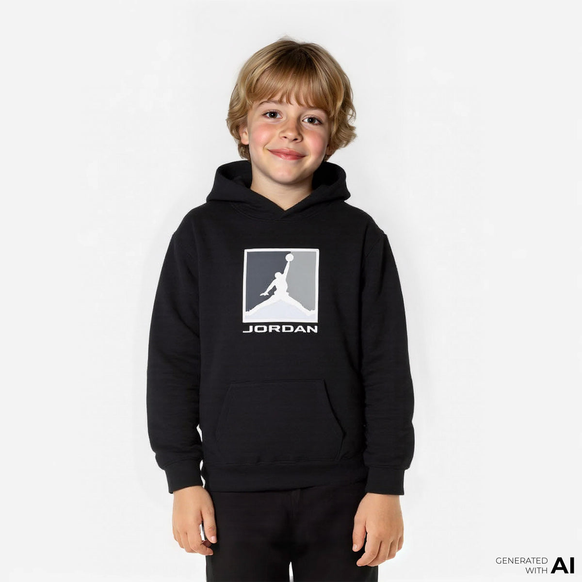 Jordan Jdb Mj Essential Ft Baseline Po Çocuk Siyah Sweatshirt