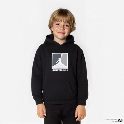Jordan Jdb Mj Essential Ft Baseline Po Çocuk Siyah Sweatshirt