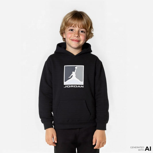Jordan Jdb Mj Essential Ft Baseline Po Çocuk Siyah Sweatshirt