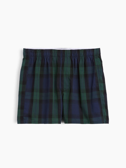 Koyu Yeşil Poplin Boxer