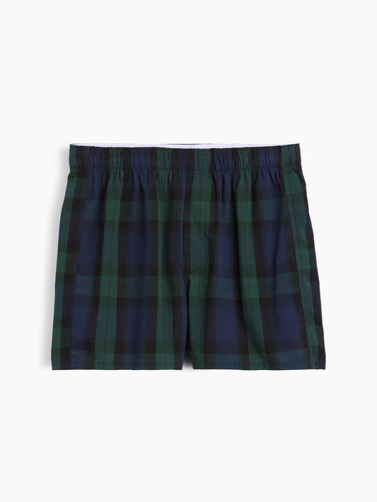 Koyu Yeşil Poplin Boxer