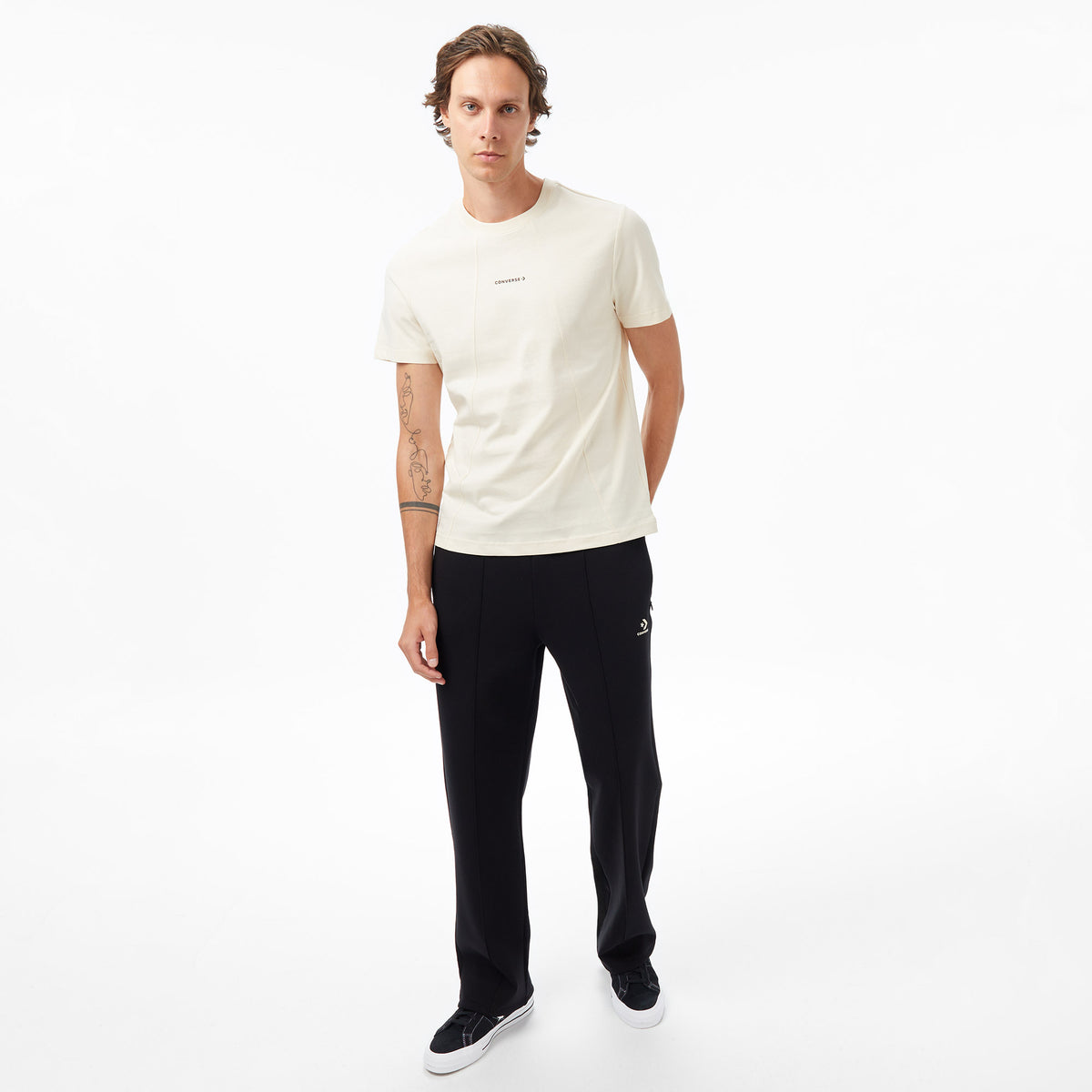 Converse Erkek Krem T-shirt