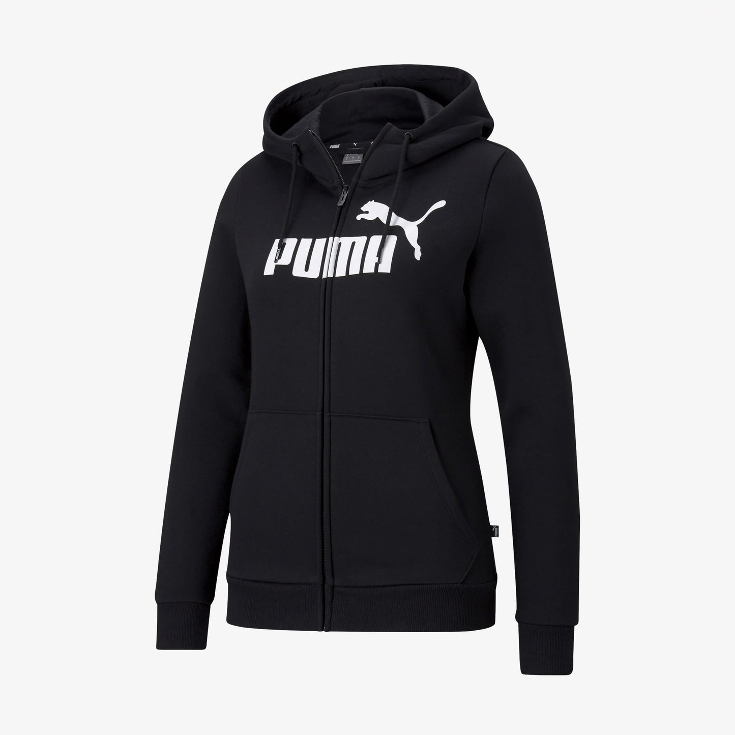 Puma Essentials Logo Full Zip Kadın Siyah Sweatshirt