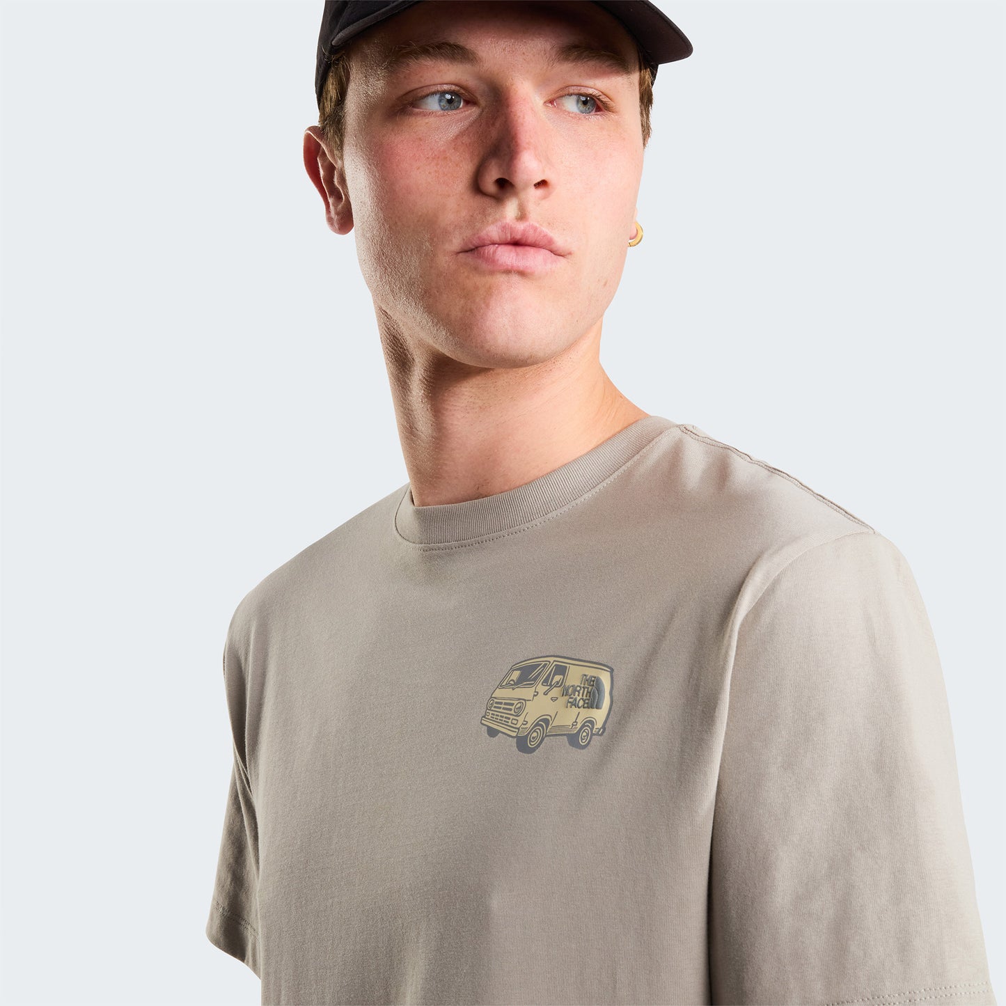 The North Face Van Life Relaxed Erkek Gri T-shirt