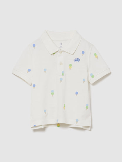 Beyaz Pique Polo T-shirt