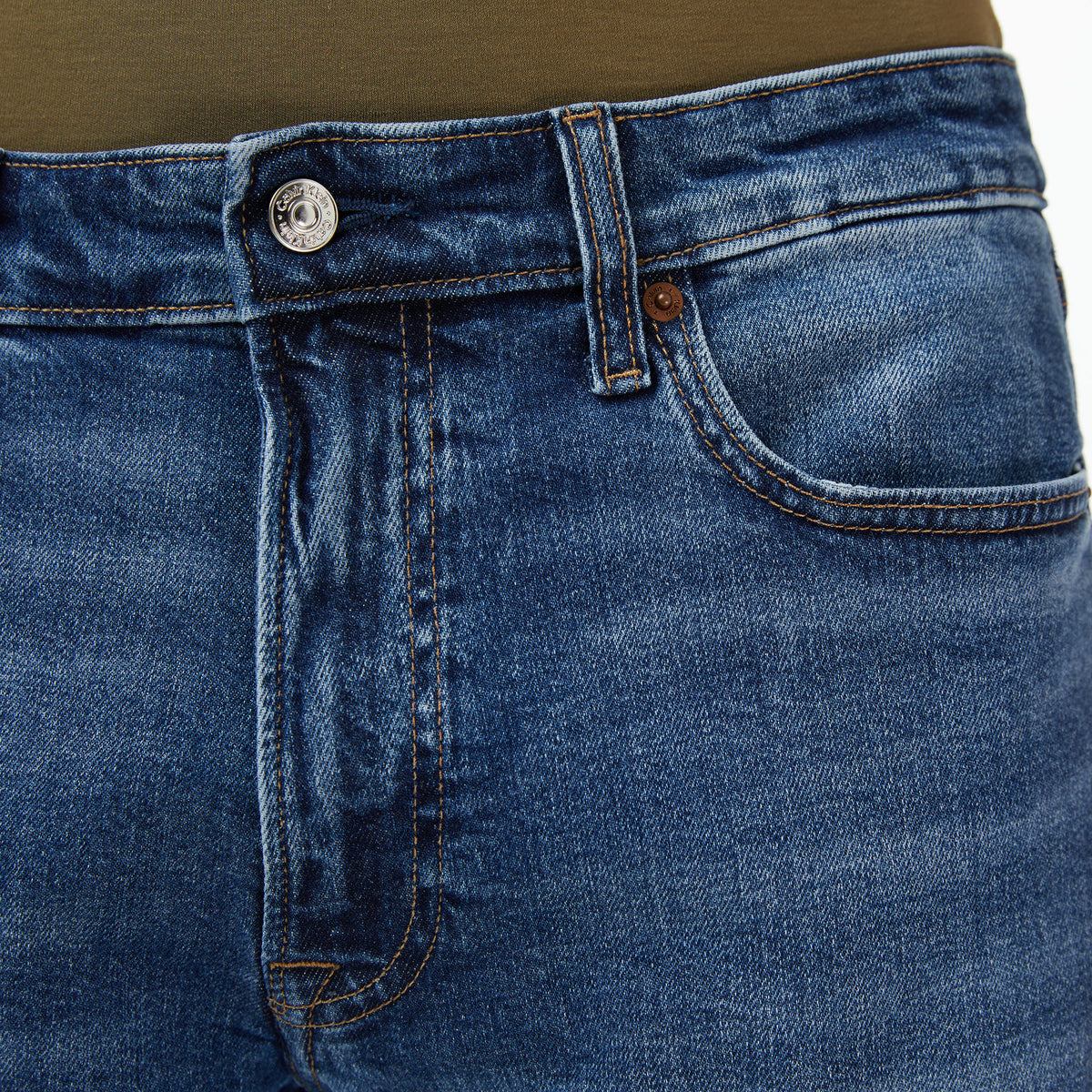 Calvin Klein Slim Hampton Erkek Mavi Jean